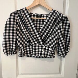 Gingham Crop Top - S